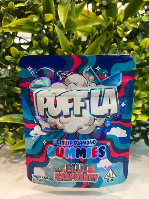 Puff La Blue Raspberry Liquid Diamond Gummies